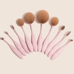 Oval Makeup Brush Set